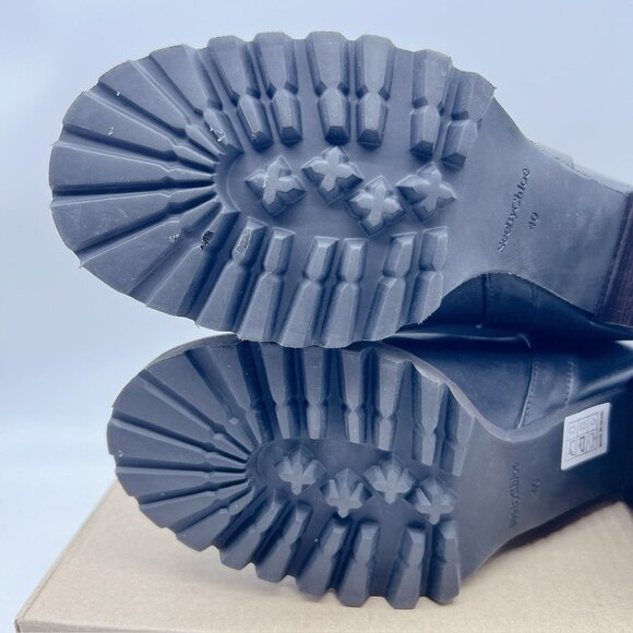 See By Chloe Hana Harness Lug Sole Platform Ankle Boots Black Leather EU 40 - Picture 11 of 12